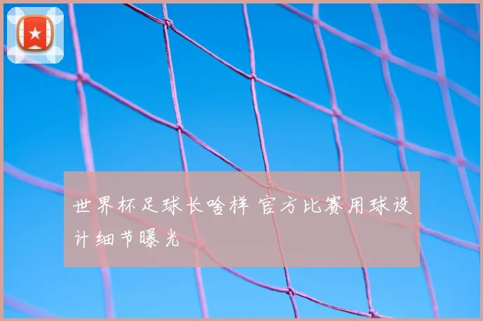 世界杯足球长啥样 官方比赛用球设计细节曝光