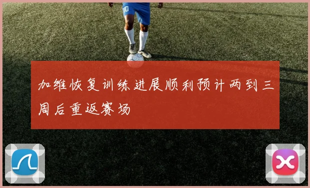 加维恢复训练进展顺利预计两到三周后重返赛场
